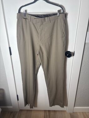 Louis Raphael Luxe Merino Wool Dress Pants 36x34 Tan